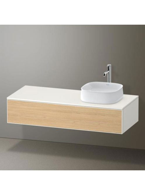 Duravit Zencha jobbos alsószekrény 130, dió fiókrendezővel,