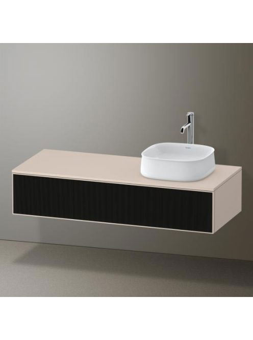 Duravit Zencha jobbos alsószekrény 130, dió fiókrendezővel,