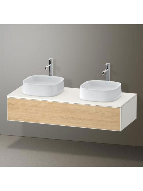 Duravit Zencha fiókos alsószekrény 130, dió fiókrendezővel,