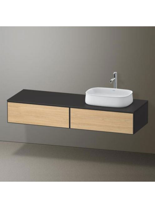 Duravit Zencha jobbos alsószekrény 160, dió fiókrendezővel,