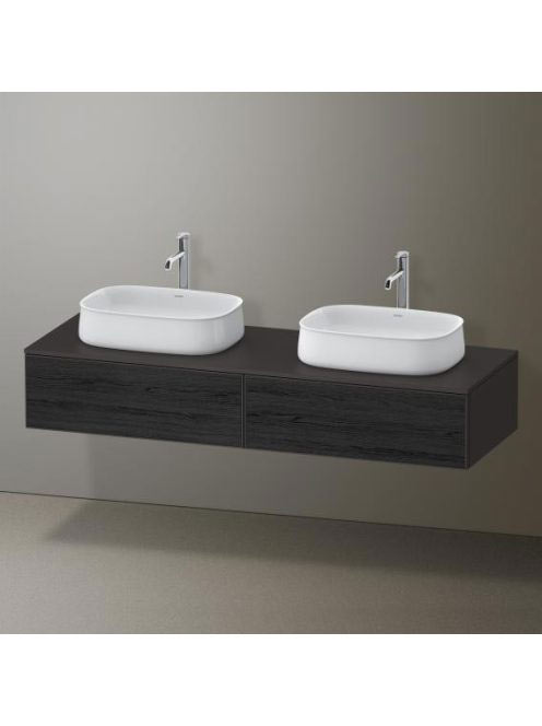 Duravit Zencha fiókos alsószekrény 160, dió fiókrendezők, fe