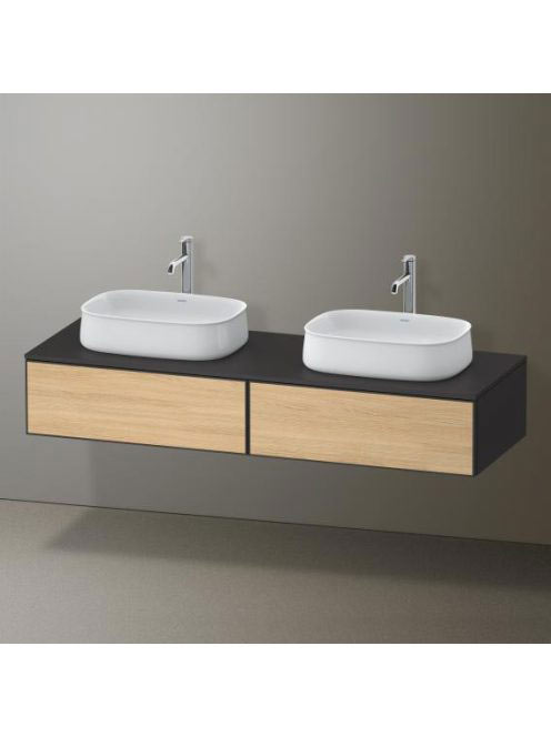 Duravit Zencha fiókos alsószekrény 160, tölgy fiókrendezők,