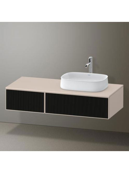 Duravit Zencha jobbos alsószekrény 130, dió fiókrendezővel,