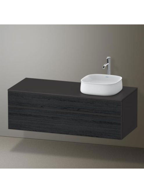 Duravit Zencha jobbos alsószekrény 130, dió fiókrendezővel,