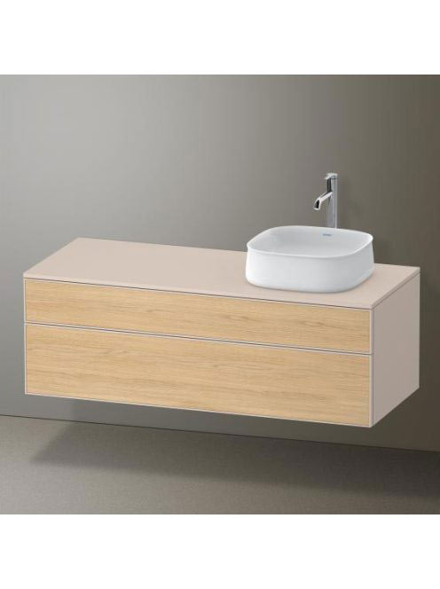 Duravit Zencha jobbos alsószekrény 130, tölgy fiókrendezővel
