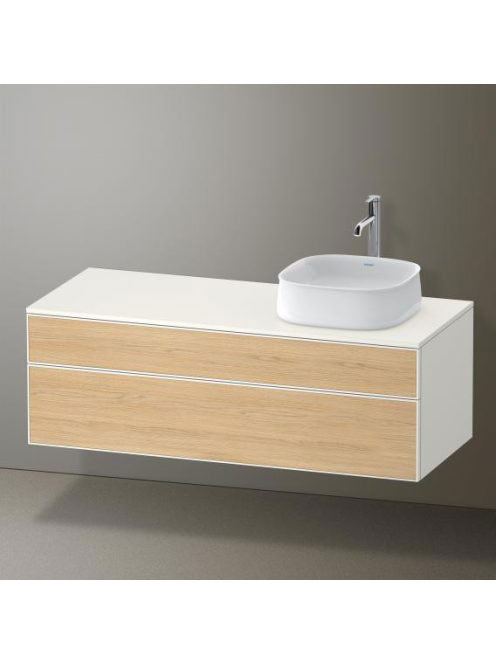 Duravit Zencha jobbos alsószekrény 130, tölgy fiókrendezővel