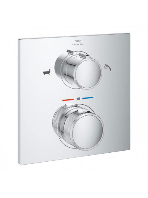 Grohe Allure termosztátos zuhanycsaptelep 2 fogyasztóhoz, zu