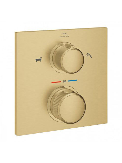 Grohe Allure termosztátos zuhanycsaptelep 2 fogyasztóhoz, zu