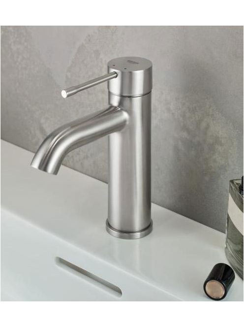 Grohe Essence S rozsdamentes acél hatású egykaros mosdócsapt