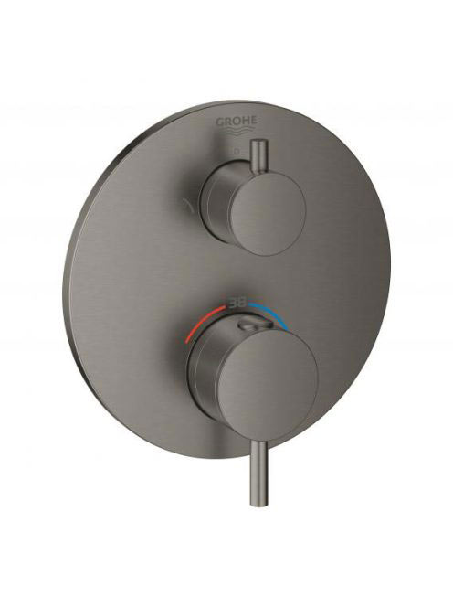 Grohe Atrio termosztátos csaptelep 2 fogyasztóhoz, szálcsisz