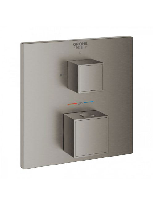 Grohe Grohtherm Cube termosztátos zuhanycsaptelep, szálcsisz