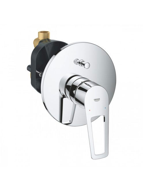 Grohe BauLoop egykaros kádcsaptelep zuhanyváltóval, falon be
