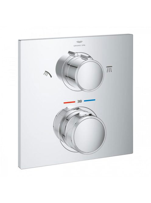 Grohe Allure termosztátos zuhanycsaptelep 2 fogyasztóhoz, zu