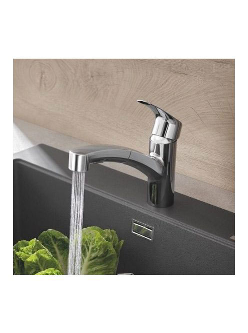 Grohe Eurosmart kihúzható zuhanyfejes mosogató csaptelep 303