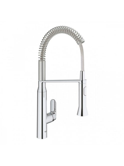 Grohe K7 egykaros konyhai csaptelep zuhanyváltóval, elfordít