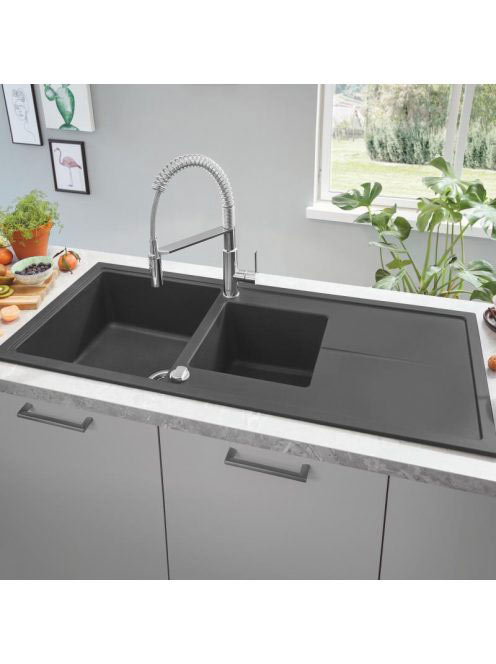 Grohe K400 Kompozit mosogatótálca csepegtetővel 1160x500 mm,