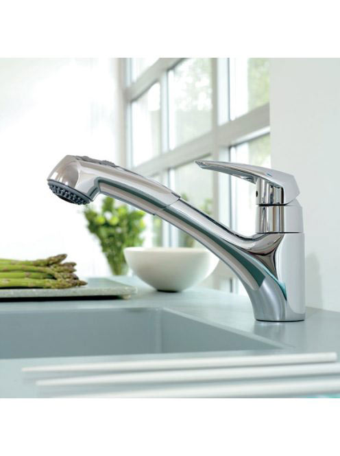 Grohe Eurodisc mosogató csaptelep, kihúzható fejjel 32257001