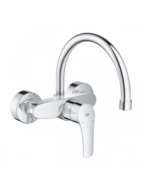 Grohe Eurosmart egykaros konyhai csaptelep, fali szereléssel