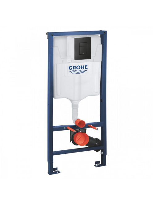 Grohe Solido 3 az 1-ben WC-szett tartállyal, fekete