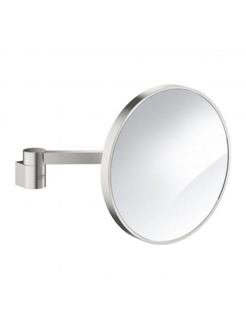 Grohe Selection borotválkozó tükör, rozsdamentes acél hatású
