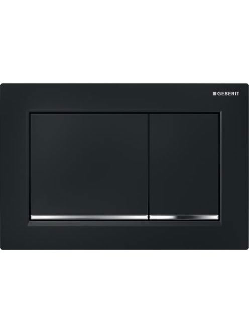 Geberit Omega30 nyomólap fekete/króm 115080km1 (115.080.KM.1