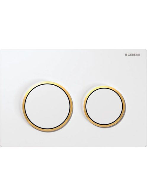 Geberit Omega20 nyomólap fehér aranyozott 115085kk1 (115.085