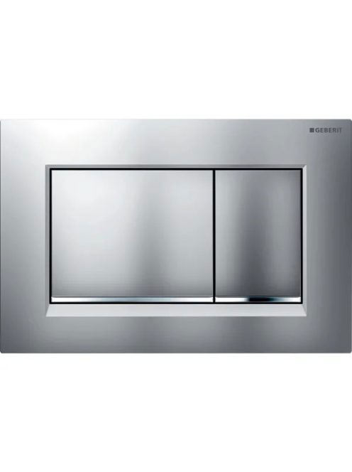 Geberit Sigma30 működtetőlap, 2 mennyiséges öblítéshez, króm