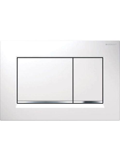Geberit Sigma30 nyomólap fehér/fényes króm/fehér 115883KJ1 (