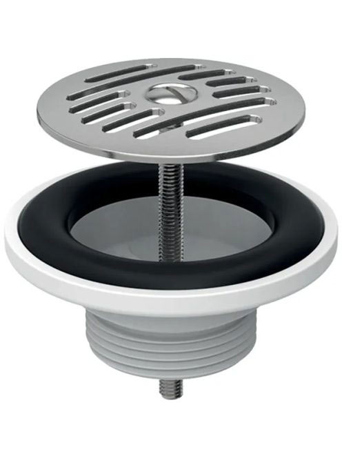 Geberit lefolyószelep szabad kifolyással, szennyfogó szűrőve