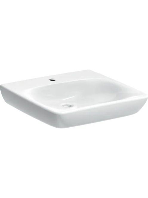 Geberit Selnova Comfort akadálymentes mosdó 55x55 cm, túlfol