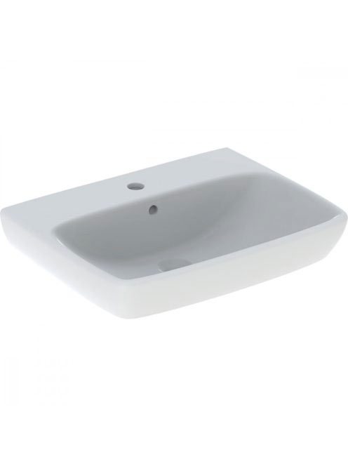 Geberit Selnova Square kerámia mosdó 65x48cm, csaplyukkal és