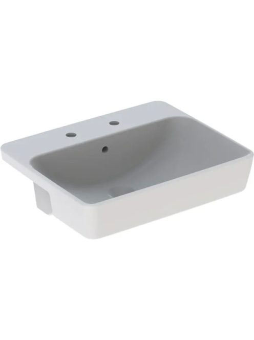 Geberit VariForm félig beépíthető négyszögletes mosdó 55 cm,