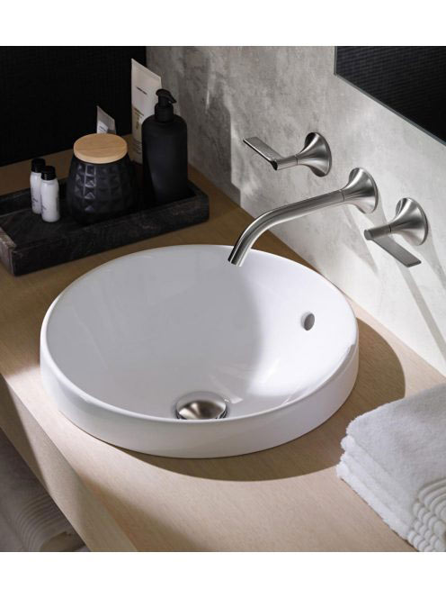 Geberit VariForm beépíthető mosdó, kerek, túlfolyóval 500700