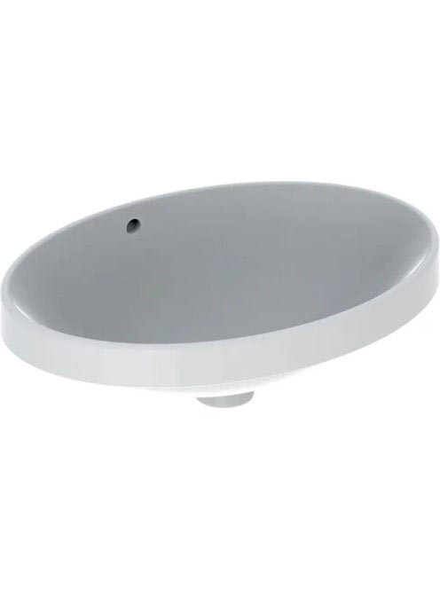 Geberit VariForm beépíthető mosdó 55 cm, ovális, túlfolyóval