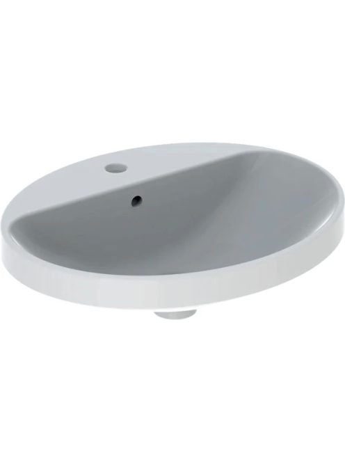 Geberit VariForm beépíthető mosdó 55 cm, ovális, csaplyuk-pe