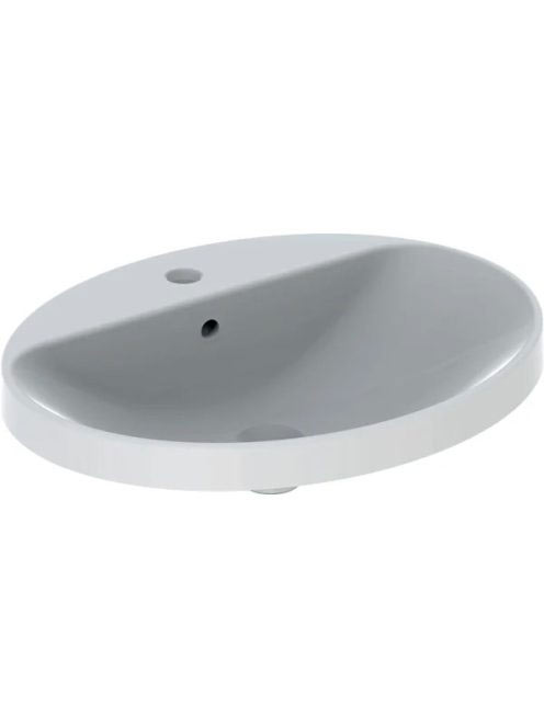 Geberit VariForm beépíthető mosdó 60 cm, ovális, csaplyuk-pe