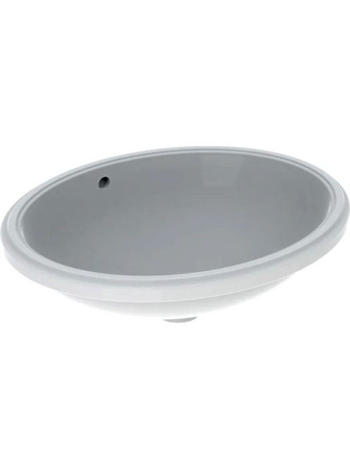 Geberit VariForm alulról beépíthető ovális mosdó 56 cm, túlf