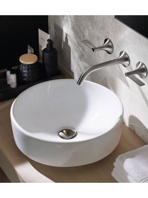 Geberit VariForm pultra ültethető mosdó, kerek, túlfolyó nél