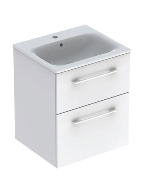 Geberit Selnova Square 2 fiókos mosdószekrény 55 cm, keskeny