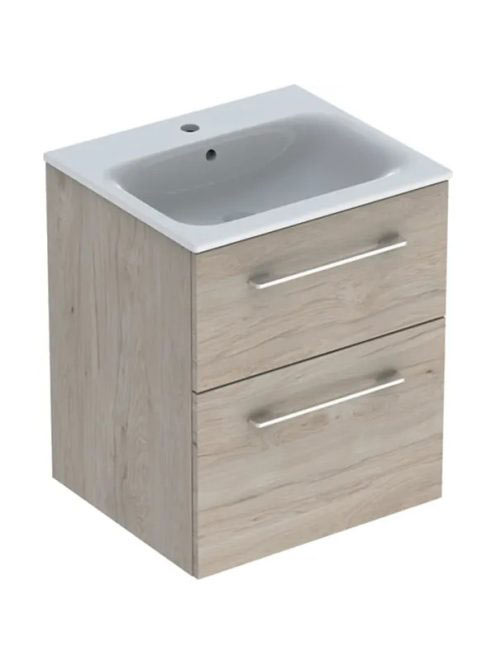 Geberit Selnova Square 2 fiókos mosdószekrény 55 cm, keskeny