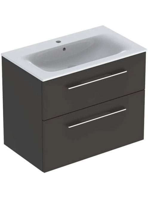 Geberit Selnova Square 2 fiókos mosdószekrény 80 cm, keskeny