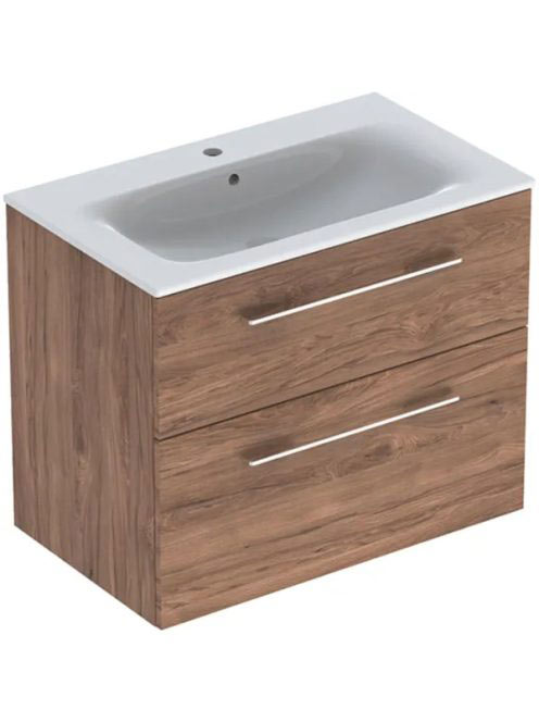 Geberit Selnova Square 2 fiókos mosdószekrény 80 cm, keskeny