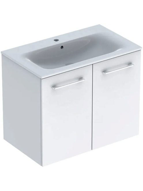 Geberit Selnova Square 2 ajtós mosdószekrény 80 cm, keskeny