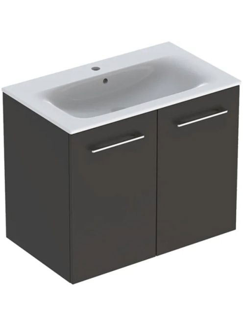 Geberit Selnova Square 2 ajtós mosdószekrény 80 cm, keskeny