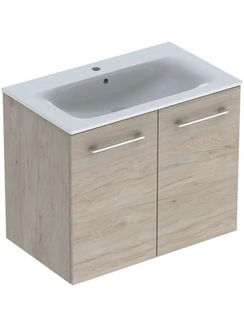 Geberit Selnova Square 2 ajtós mosdószekrény 80 cm, keskeny