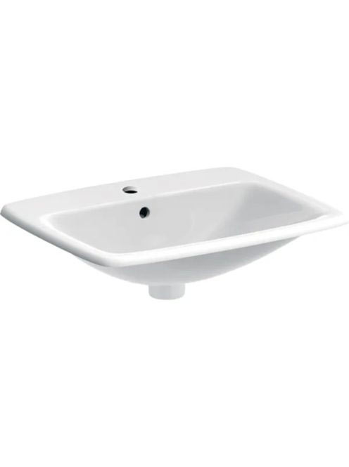 Geberit Selnova Square beépíthető mosdó 55x46 cm, csaplyukka