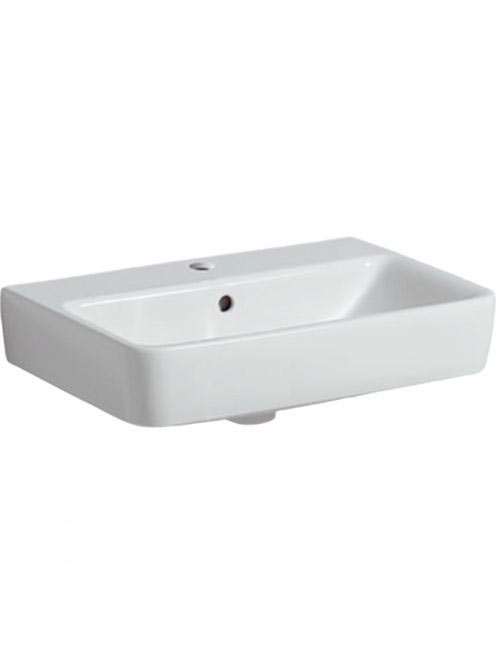 Geberit Selnova Compact 55x37 cm mosdó túlfolyóval, fehér 50