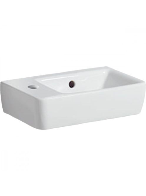 Geberit Selnova Compact balos 40x25 cm kerámia kézmosó túlfo