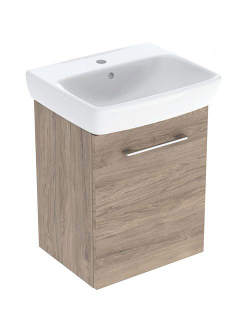 Geberit Selnova Square 1 ajtós mosdószekrény kézmosóval 50x6