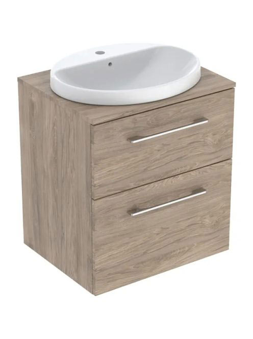 Geberit Selnova Square Set mosdószekrény mosdóval 59x70 cm,